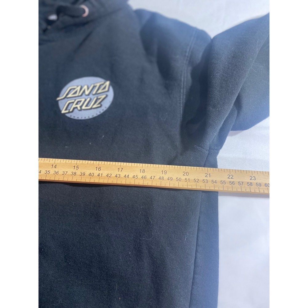 Santa Cruz Hoodie Mens L Black Excellent Graphic Logo Skate Independent Trading - Picture 4 of 10